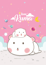 Kuma Love Galaxy Pink