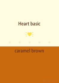Heart basic caramel brown