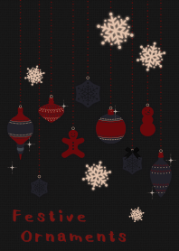 Festive ornaments + black [os]
