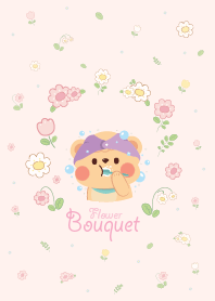 Chubby Baby Bear Sweet Flower Bouquet