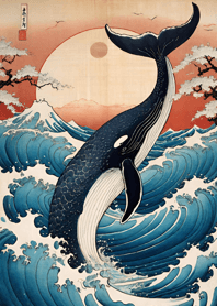 浮世絵 - 鯨 79B759