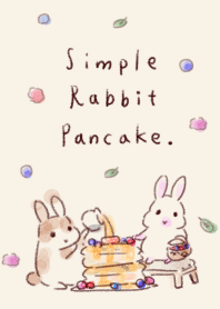 เรียบง่าย กระต่าย แพนเค้ก