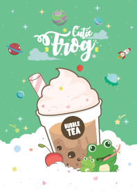 Frog Bubble Tea Green