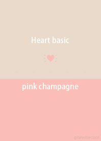 Heart basic pink champagne