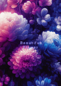 Beautiful Flower-BLUE PURPLE 24