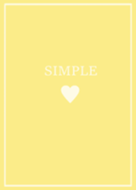 SIMPLE HEART =yellow=**