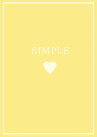 SIMPLE HEART =yellow=**