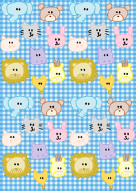 (Animals x blue check)