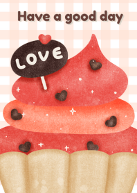 have a good day : cupcake