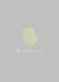 恐竜×グレー　シンプル