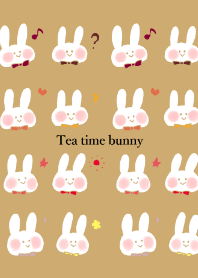 ขีดเขียนง่ายๆกระต่ายเวลาน้ำชา