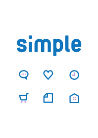 Simple icon [BlueWhite] No.191