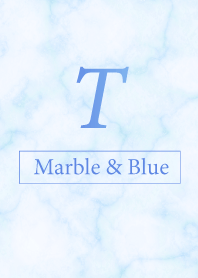 T-Marble&Blue-Initial
