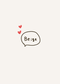 Cute beige. heart. simple.