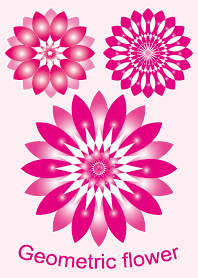 Geometric patterns. Pink.