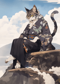 浮世繪浪貓武士