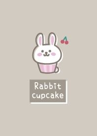 Rabbit cupcake <Cherry> greige