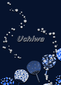 Uchiwa -Navy blue-