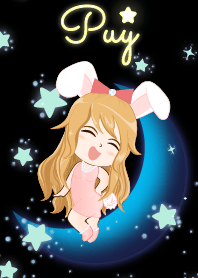 Puy is bunny girl on Blue Moon