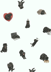 โทเทมแมวน่ารัก 2/สีเขียว