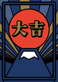 Sunrise/Lucky Mt.Fuji/Navy x Red x Gold