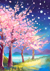 美しい夜桜の着せかえ#2867