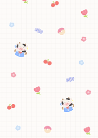 Cute milk cow with sweets 2 (Pp)