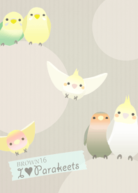 I Love Parakeets/Brown 16.v2