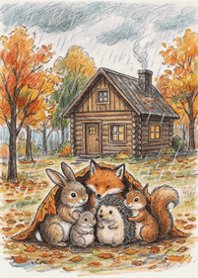 stampAI-autumn forest-0y1n9J