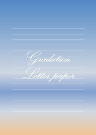 Gradation Letter paper - Beach -
