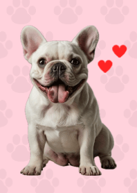 French Bulldog Theme Pink 03