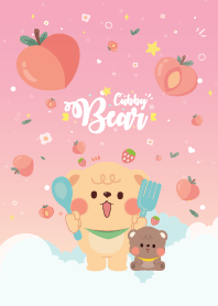 Cubby Bear Cute Peach Lovely