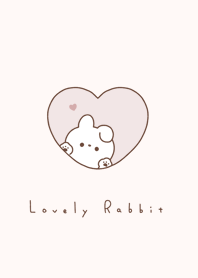 愛心兔兔 / pink+beige.