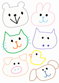 (crayon animals theme )