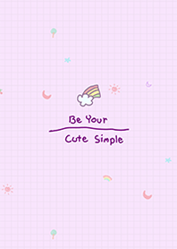 Be Your Cute Simple Purple