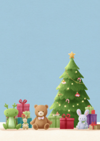 Little teddy bear on Christmas Day 2_62
