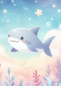 Cute little round shark n.4
