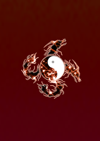 Two-headeddragon YinYang strongestorange