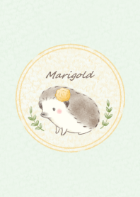 Hedgehog and Marigold -green-
