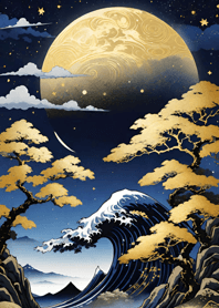 月光 浮世絵 KKQwD