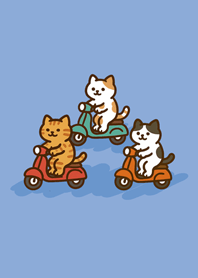 愛騎車的貓咪-基本色