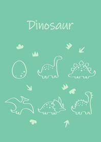 i have some dinosaurs.Mint Green