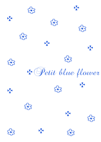 Petit blue flower