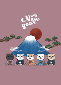neko new year / dark rose