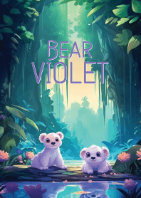 cute bear are camping in the garden 2