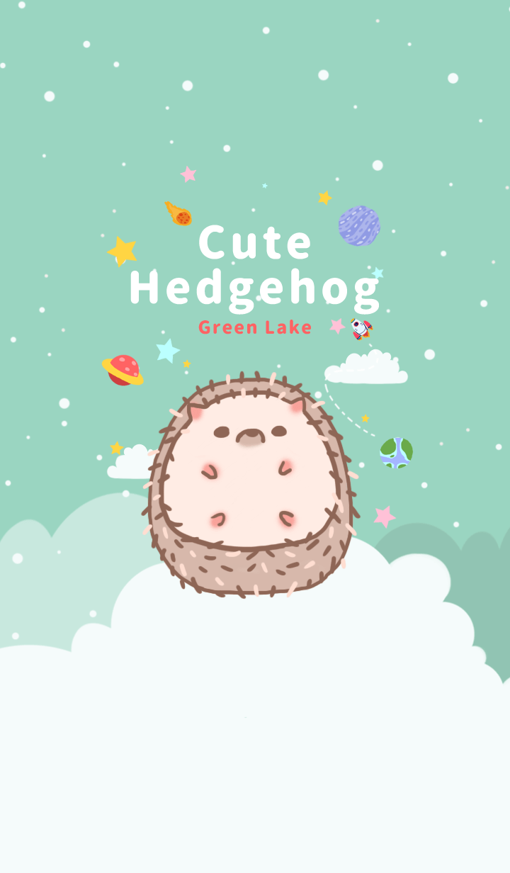 misty cat-Cute Hedgehog Green Lake
