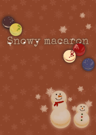 Macaron snowman + beige/br [os]