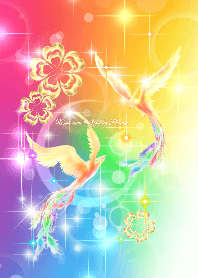Wish come true,W Golden Phoenix Rainbow