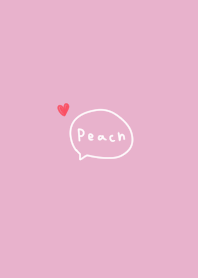 peach. Simple and cute.