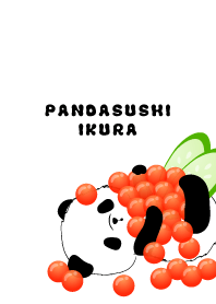 Panda sushi salmon roe.